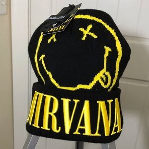 NIRVANA Beanie (Black) Yellow Embroidery